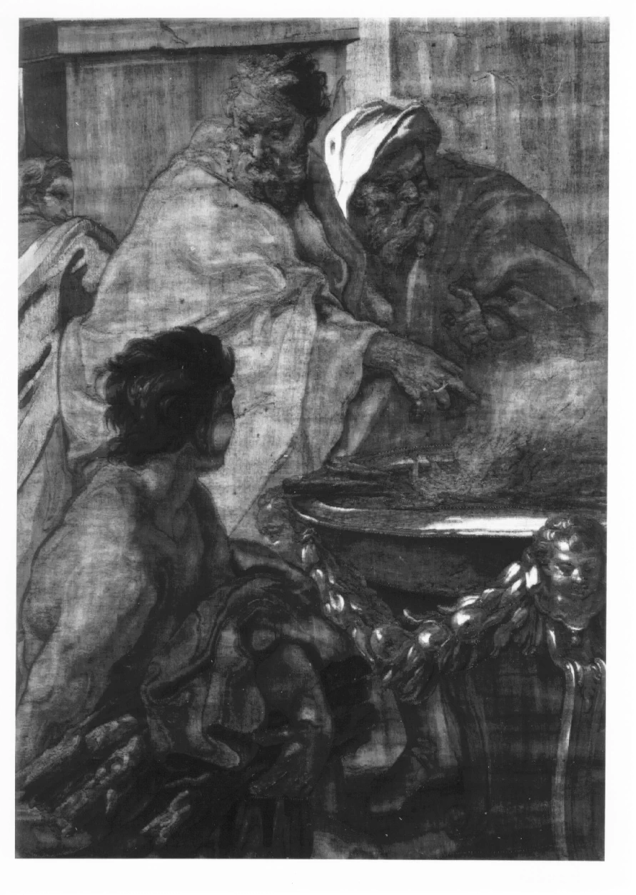 Enea e Didone assistono a un sacrificio - Museo di Palazzo Reale, Torino, dettaglio